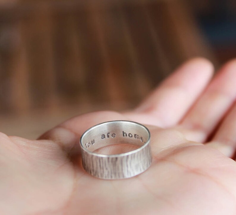 Personalized Woodgrain You are home. Ring image 3