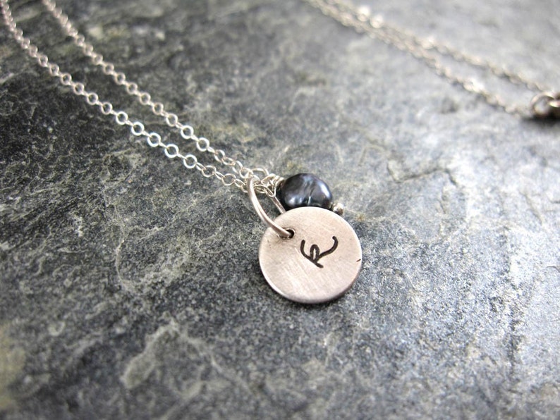 Simple Initial Chain Simple Initial Necklace - Etsy