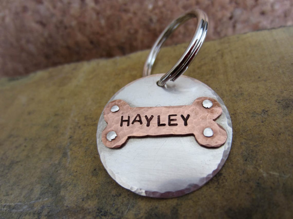 Custom Dog Tag in Sterling Silver Etsy