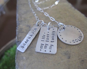 Custom Family Names Necklace