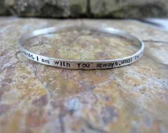 Personalized Bangle Bracelet