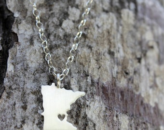 Elke Staat Love Ketting - State Sieraden - Kaart Sieraden - Going Away Gift - Gepersonaliseerde Staat Charme Sieraden