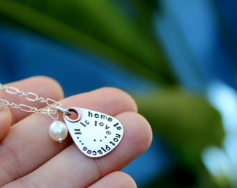 Soundtrack Necklace - Petite Lyrics Guitar Pick Necklace