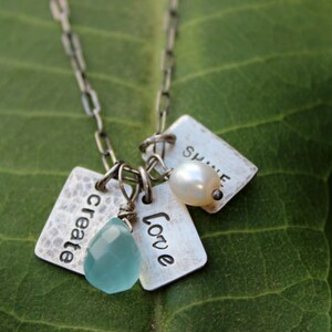 Three Small Words Necklace