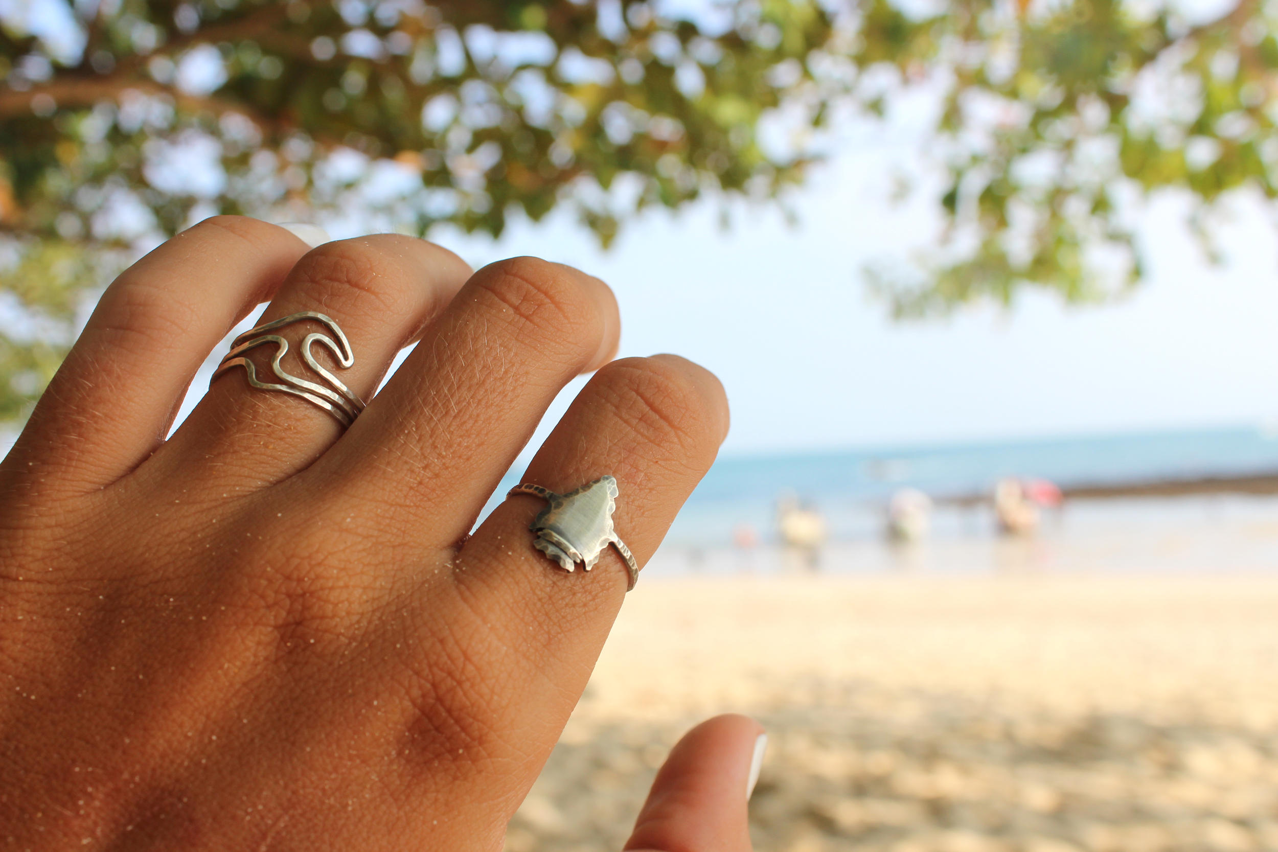 Rolling Waves Stacking Rings Wave Ring Beach Jewelry Surfer Ring