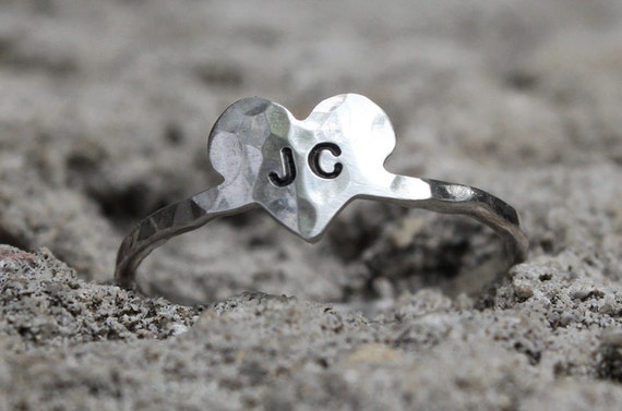 Engraved 2024 heart ring