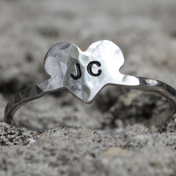 Personalized Heart Ring