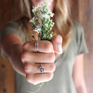 Daisy Ring Wild and Free Daisy Ring Sterling Silver Flower Ring image 4