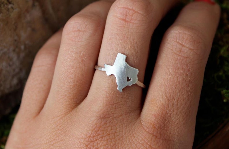 6 Bridesmaid Gifts Any State Love Ring image 5