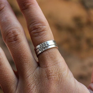 Personalized Stacked Rings - Mommy rings or other