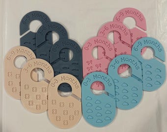 Divisores de armario para bebés: Organizadores para bebés desde recién nacidos hasta talla 5T