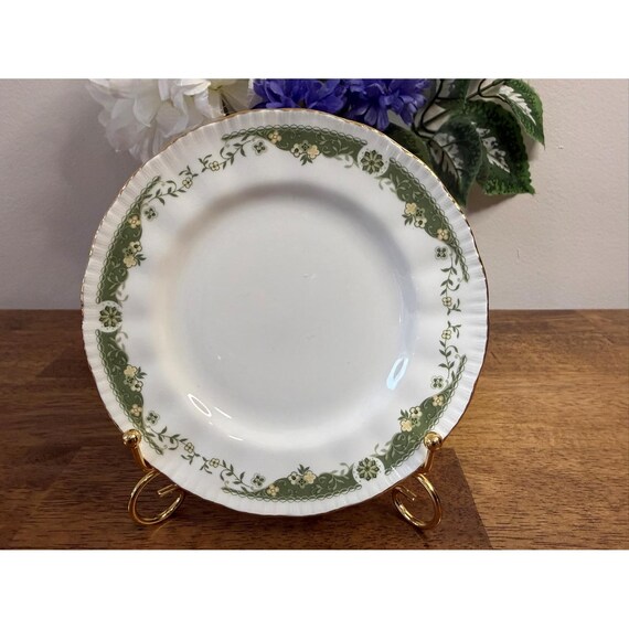 【レア】【人気廃盤】60sヴィンテージ　Paragon花柄プレートイングランド製 Paragon Lynwood Green Floral Side Plate Vintage Fine Bone China