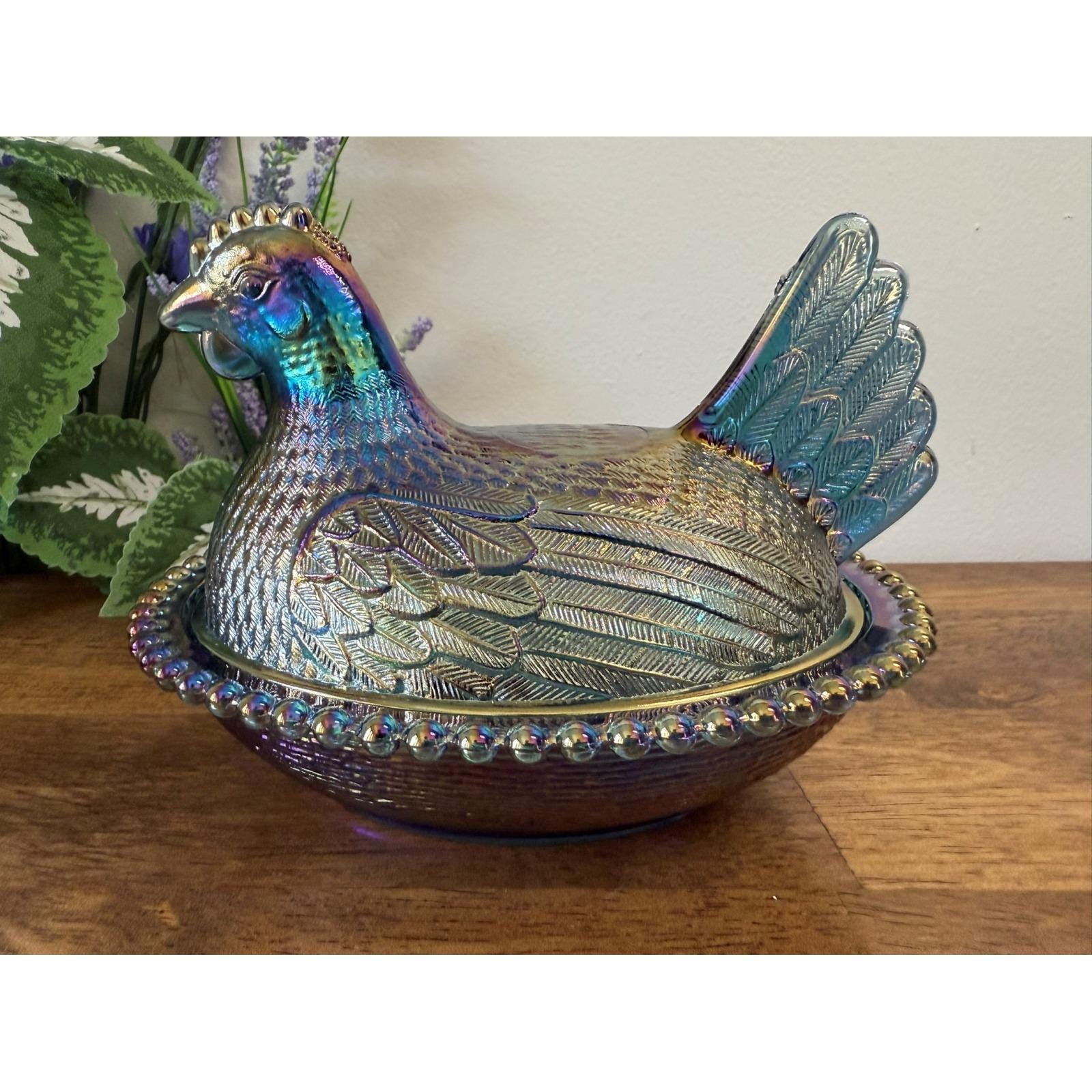 Indiana Glass Hen on Nest - Etsy Canada