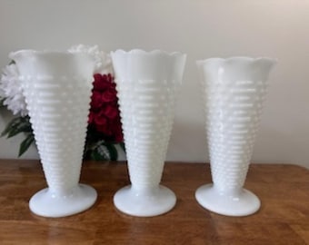 ヴィンテージのピンクガラス製フェントン花瓶 - Etsy 日本