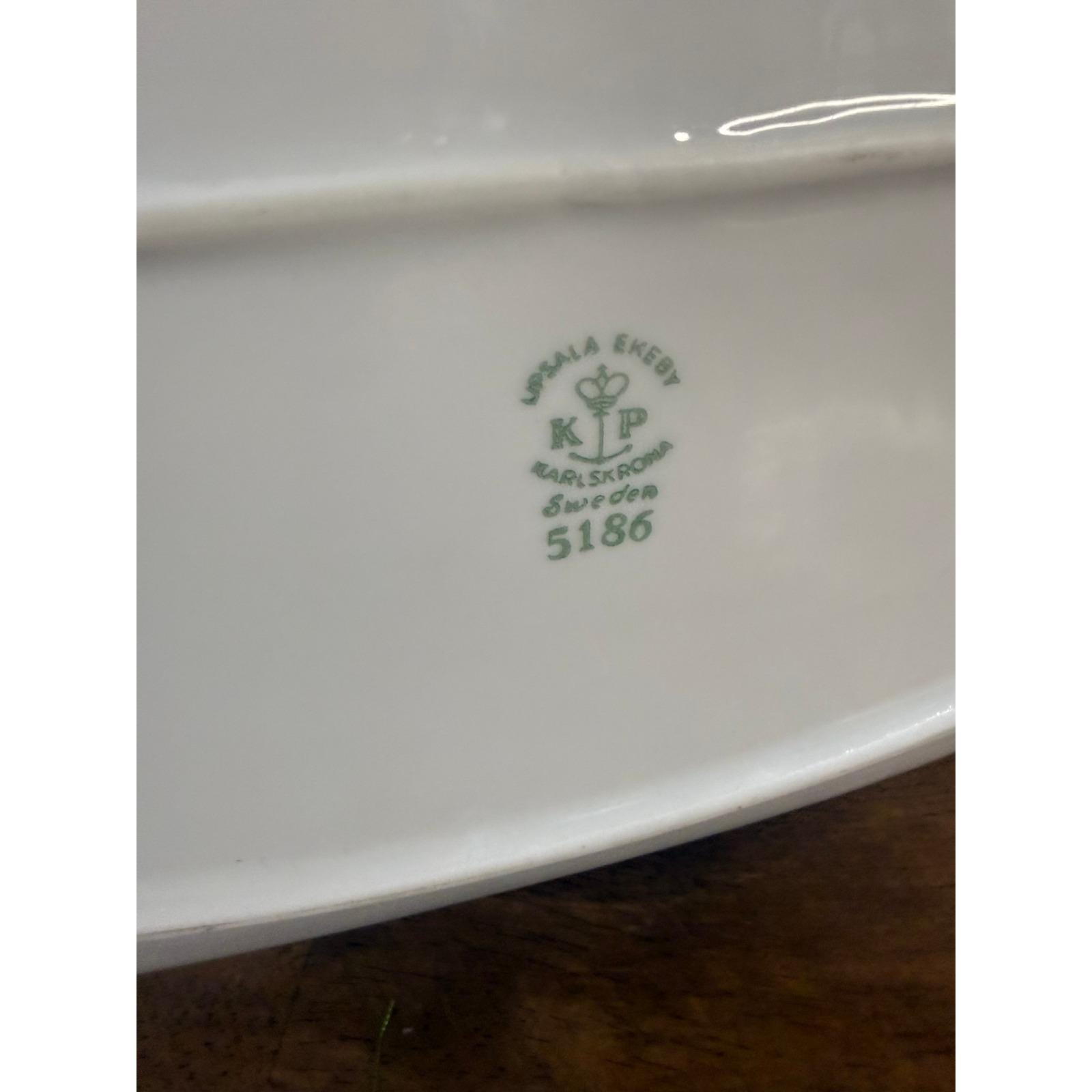 Upsala Ekeby Karlskrona Sweden Porcelain Serving Platter