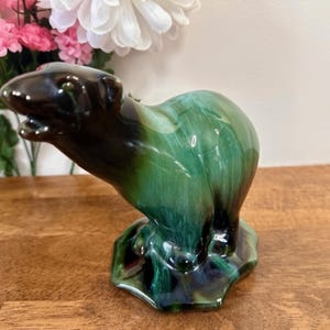 Blue Mountain Pottery Polar Bear Figurine BMP Canadian Vintage Wildlife Decor