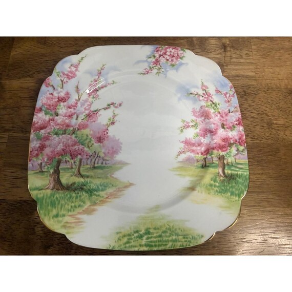 Royal Albert Blossom Time Bone China Plate England Pink Blossom