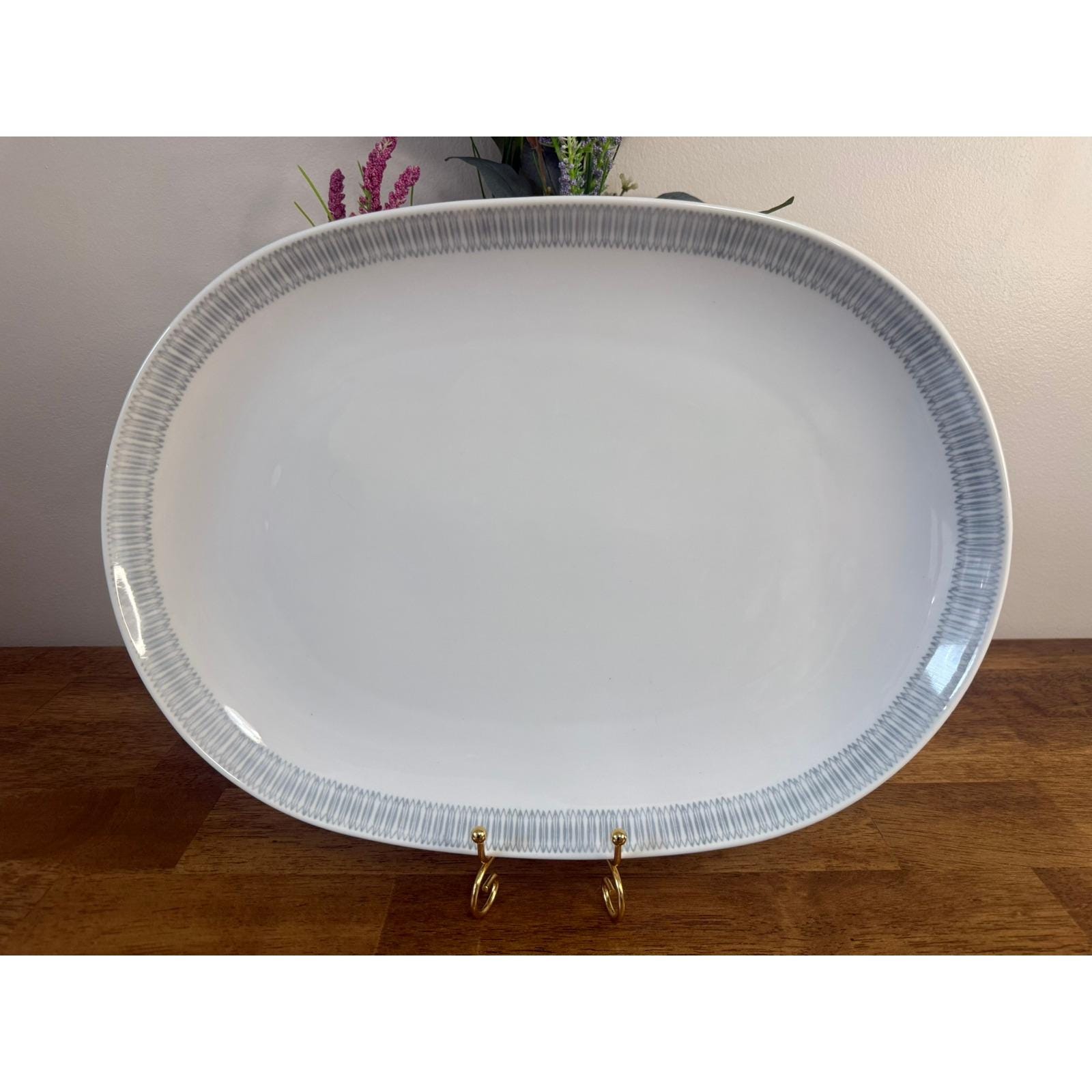 Upsala Ekeby Karlskrona Sweden Porcelain Serving Platter