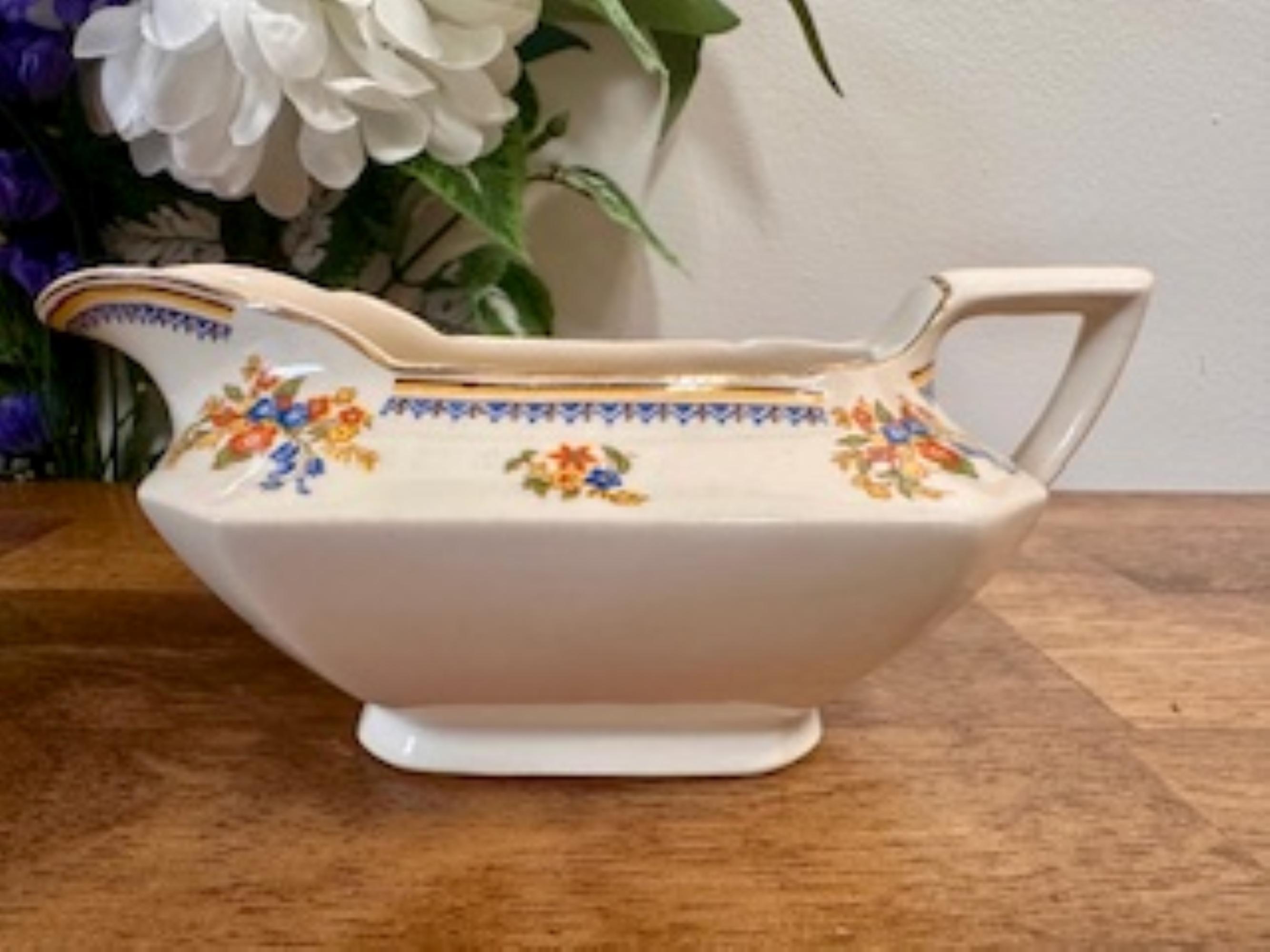 Vintage John Maddock & Sons Royal Cakemorian Gravy Boat England