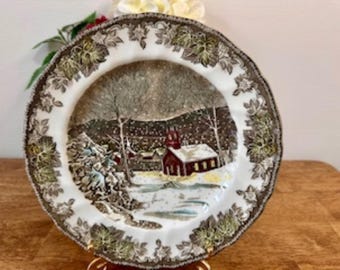 Vintage Johnson Brothers The Friendly Village Dinner Plate – Made in England
