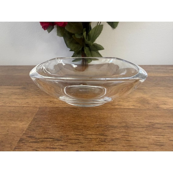Nachtmann Clear Crystal Square Sauce Bowl Dessert Dish German Crystal Decor