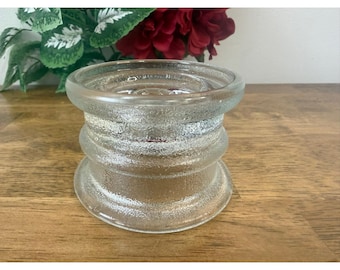 Vintage Clear Glass Electrical Insulator Industrial Utility Decor Display Piece