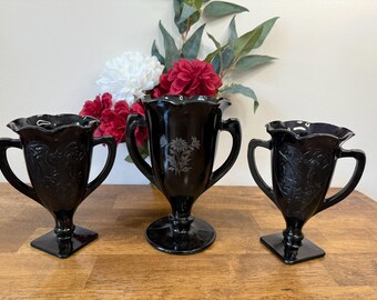 ミッドセンチュリー　ヴィンテージガラス　花瓶　オブジェ ミッドセンチュリーモダンヴィンテージバイキングガラスエピック