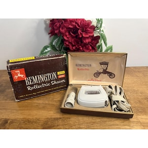 Conjunto de pentes de rolo para barbeador doméstico Remington Rollectric Auto vintage, estilo vintage.