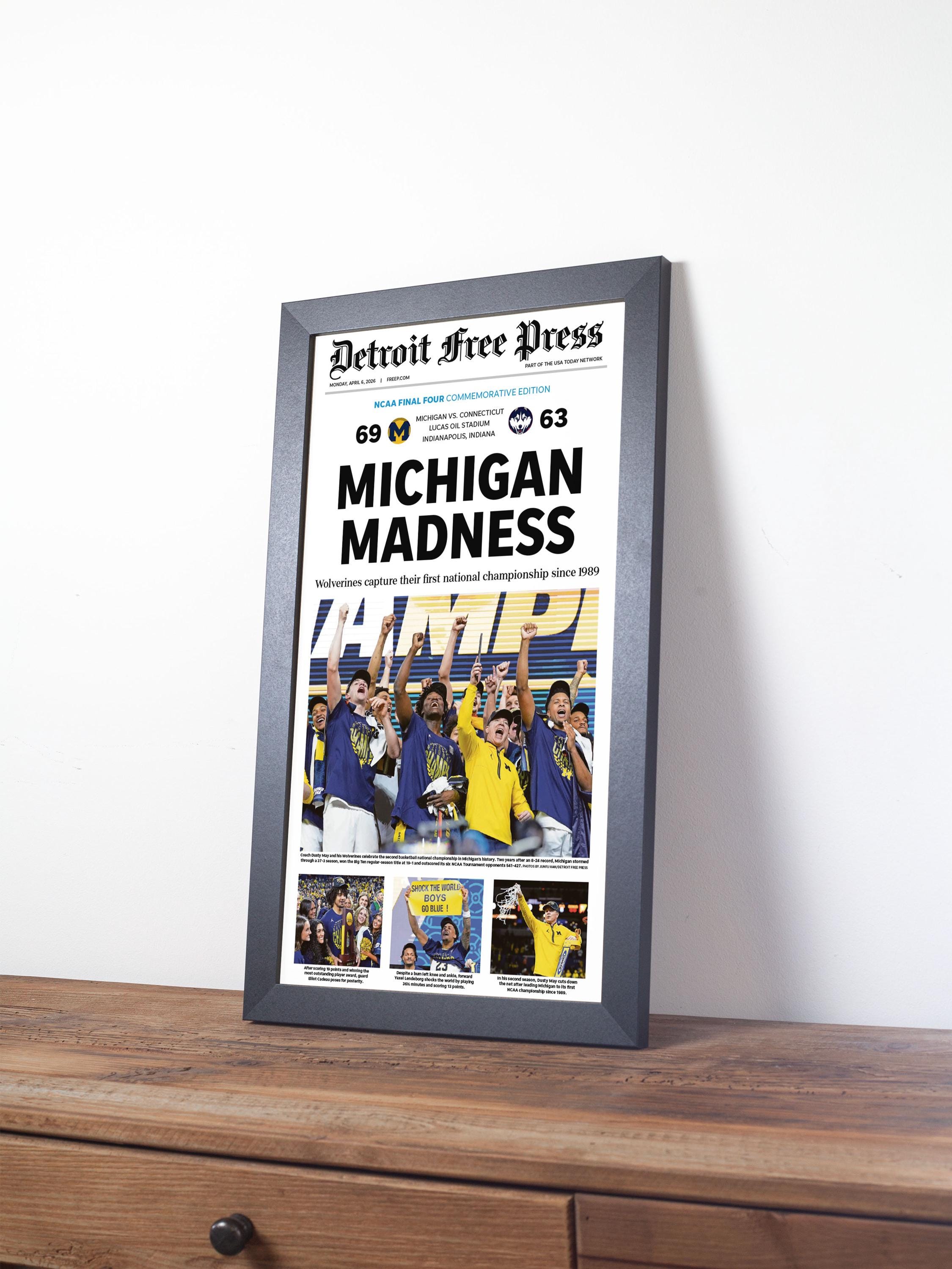 2026 Michigan Basketball “michigan Madness” NCAA Championship