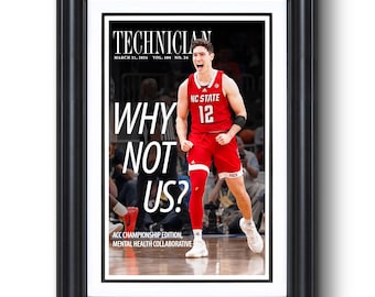 2024 North Carolina Basketball Championship “WHY NOT US?” Framed Newspaper