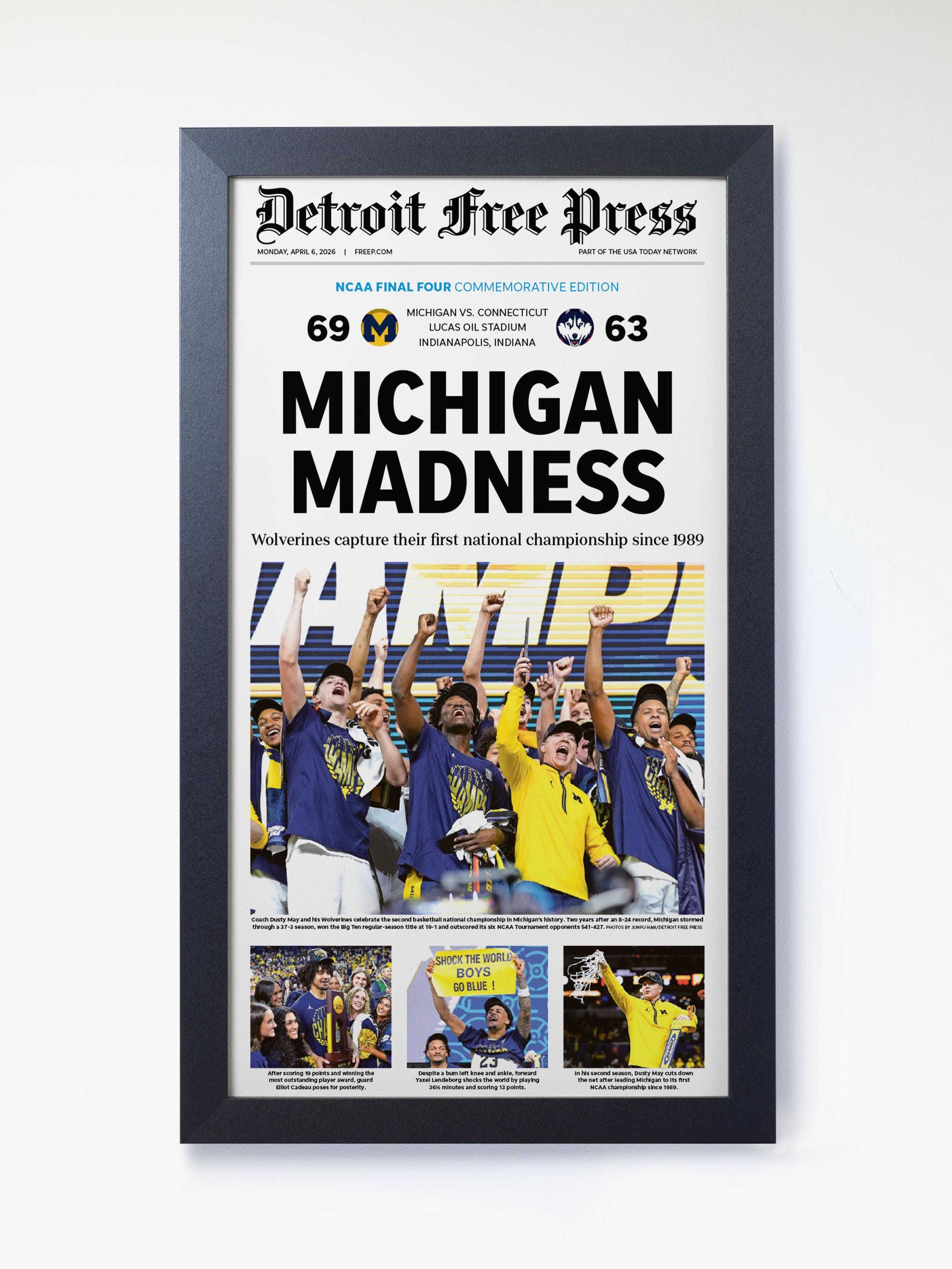 Michigan Edition Label 2026 Michigan Basketball “michigan Madness” NCAA Championship Edition ...