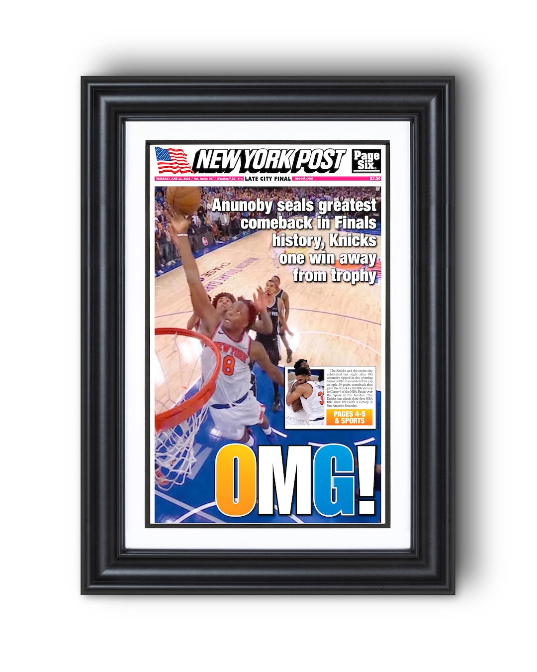 2026 New York Basketball “OMG!” OG Anunoby Game-winner Tip Game 4