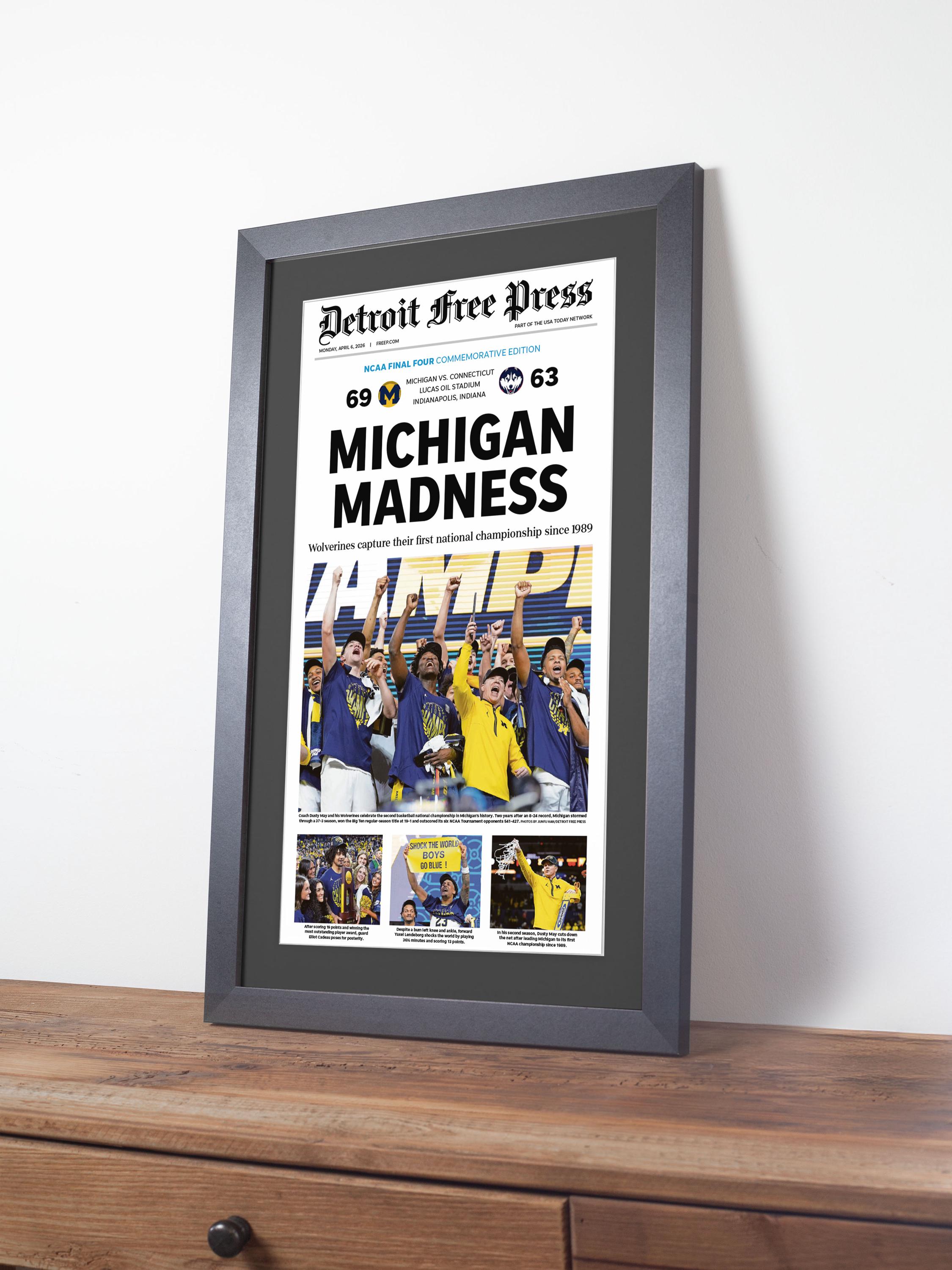Michigan Edition Label 2026 Michigan Basketball “michigan Madness” NCAA Championship Edition ...
