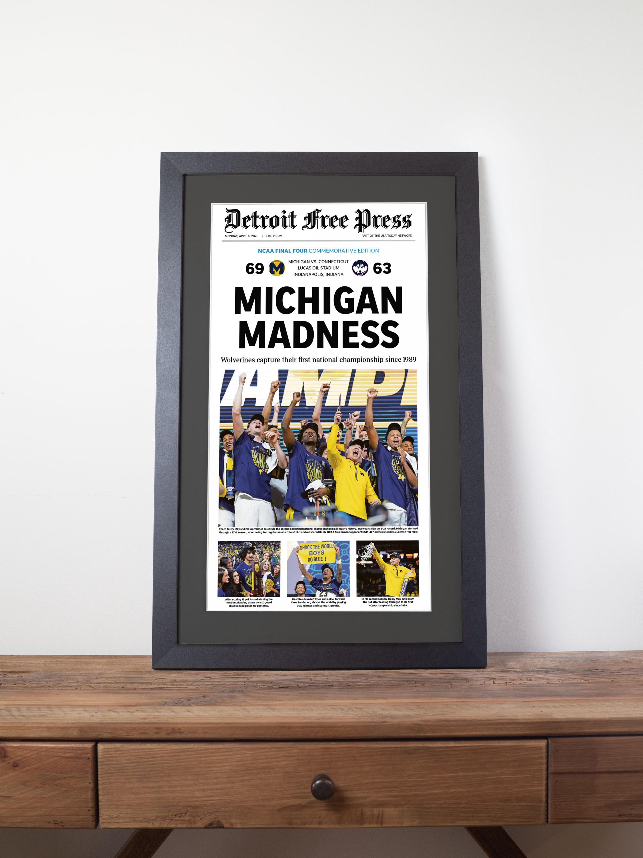 Michigan Edition Label 2026 Michigan Basketball “michigan Madness” NCAA Championship Edition ...