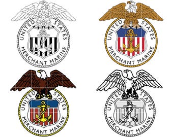 United States Merchant Marine Logo svg, Us Merchant Marine, Department of the Merchant Marine, Us Merchant Marine seal logo svg files