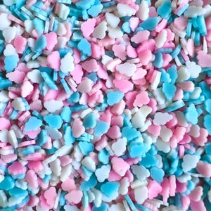 5mm Miniature Cloud Clay Slices, Clay Sprinkles, Faux Sprinkles for Nail art Design/Embellishment, Slime Making, DIY art, NOT Edible