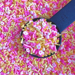 Miniature Ice cream Clay Sprinkle Mix, Fimo slices, Faux Sprinkles for Nail art Design/Embellishment, Slime Making, DIY art, NOT Edible