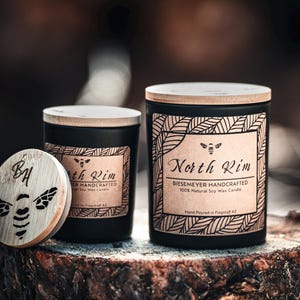 North Rim – Eco-Friendly  Luxury Soy Candle in a Reusable Glass Jar