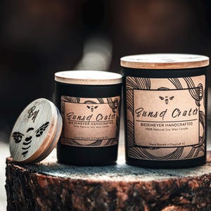Sunset Crater – Eco-Friendly Luxury Soy Candle in a Reusable Glass Jar