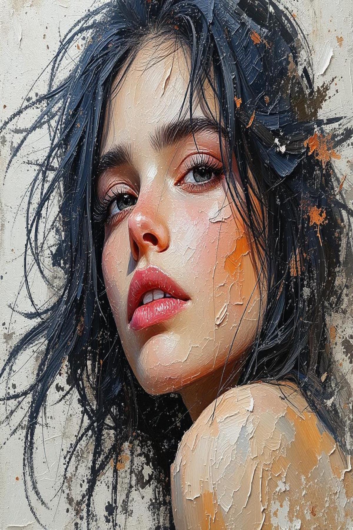 Echi sotto un velo di mezzanotte, arte digitale, opere d'arte uniche in vendita