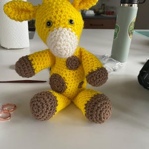 Crochet Giraffe Plush Toy: Handmade Safari Nursery Decor