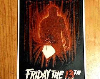 Litografía de terror del viernes 13