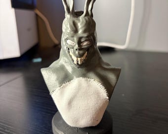 Buste Frank le lapin de Donnie Darko | Sculpture imprimée en 3D effrayante | Figurine de film d'horreur