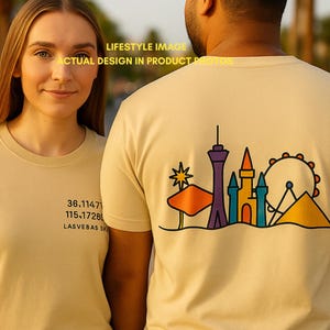 Limited Edition Las Vegas T-Shirt: Minimalist Landmark Graphic Tee
