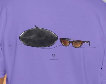 Camiseta estilo boina de París, camiseta de París, Francia, camiseta de estilo francés, camiseta de viaje, regalo para viajeros