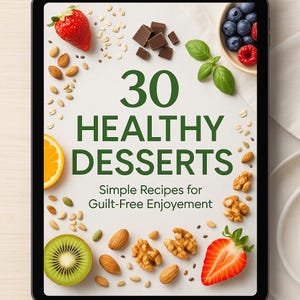 30 Healthy Desserts, Easy Recipes, Best recipes, Simple recipes