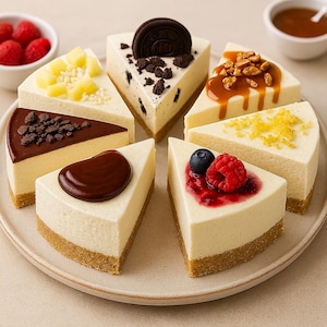 No-Bake Cheesecake Recipe: 6 Flavor Variations (Printable PDF Download)