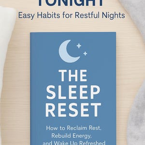 The Sleep Reset Better Sleeping Guide, Sleeping problems -Mental health -Reclaim Rest Build Energy Wake Up Refreshed, self help