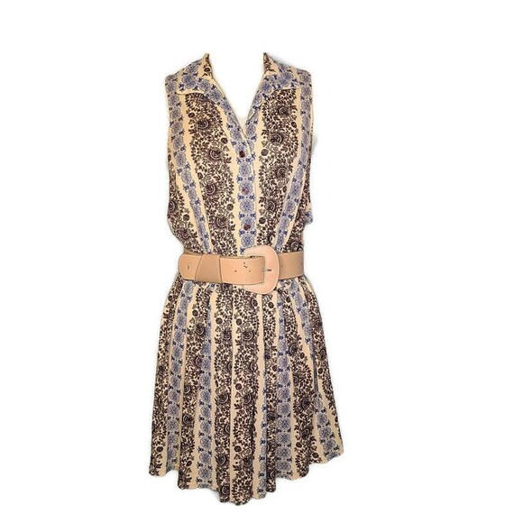 1940s Nelly Don Sleeveless Vintage Play Dress