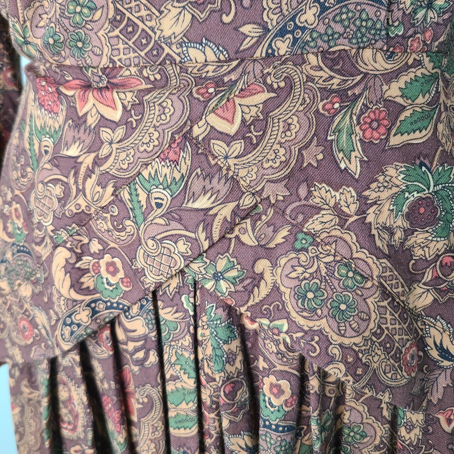 Vintage Earth Tone Bold Floral Shirt  - XL/ main image 0